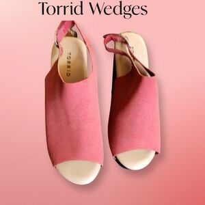 Torrid Faux Suede Wedges
